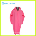 Impermeable de las mujeres de la manera EVA suave rosado con la manga larga Rvc-159